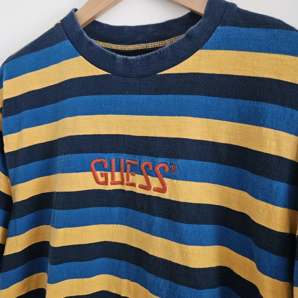 Vintage Guess Originals Striped Shirt Medium - Picture 2 of 5
